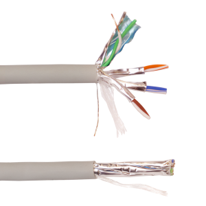 Кабель LANMASTER U/FTP, 4 пары, Кат. 6A, LSZH, нг(А)-HF, 305 м